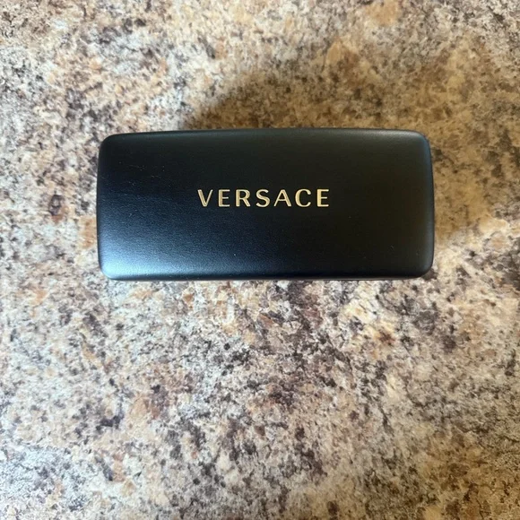 Versace Black Sunglasses with Gold Accent